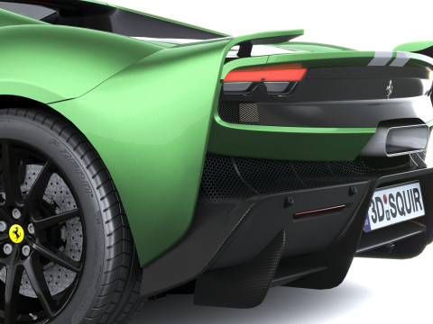 Ferrari 296 Speciale 2026 LowPoly 3D Модель