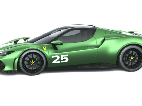 Ferrari 296 Speciale 2026 LowPoly 3D Модель