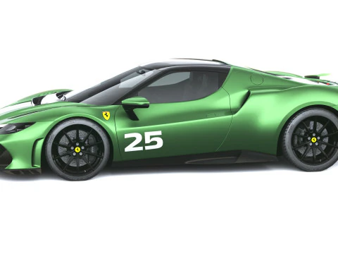 Ferrari 296 Speciale 2026 LowPoly 3D Model