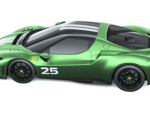 Ferrari 296 Speciale 2026 LowPoly 3D Модель