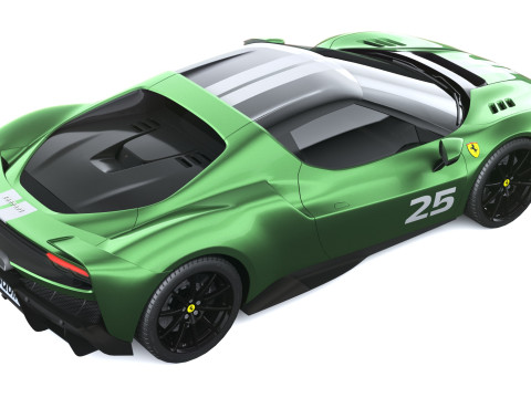 Ferrari 296 Speciale 2026 LowPoly 3D Модель