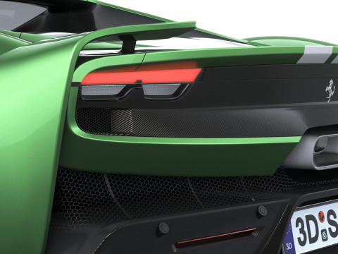 Ferrari 296 Speciale 2026 LowPoly 3D Модель