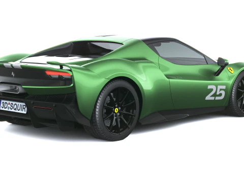 Ferrari 296 Speciale 2026 LowPoly 3D Model