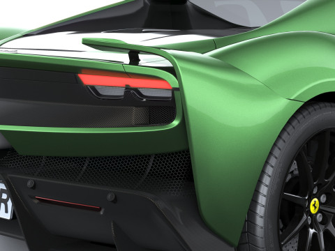 Ferrari 296 Speciale 2026 LowPoly 3D Модель