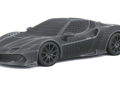 Ferrari 296 Speciale 2026 LowPoly 3D Model