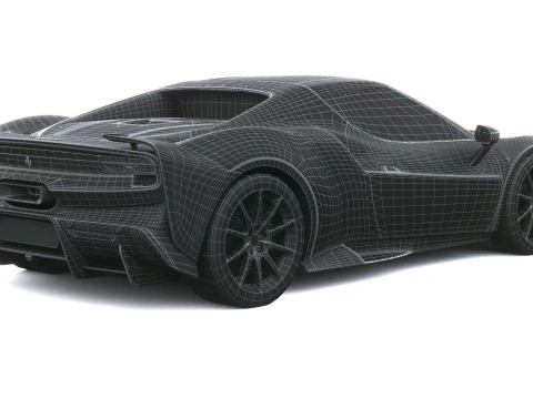 Ferrari 296 Speciale 2026 LowPoly 3D Model