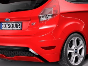 Fiesta 3-door ST 2013 3D Model