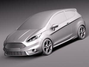 Fiesta 3-door ST 2013 3D Model