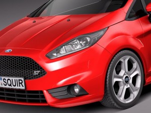 Fiesta 3-door ST 2013 3D Model