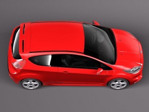Fiesta 3-door ST 2013 3D Model