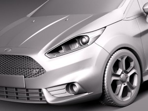 Fiesta 3-door ST 2013 3D Model