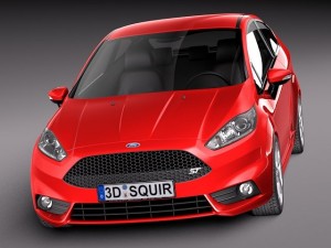 Fiesta 3-door ST 2013 3D Model