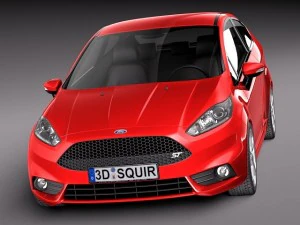 Fiesta 3-door ST 2013 3D Model