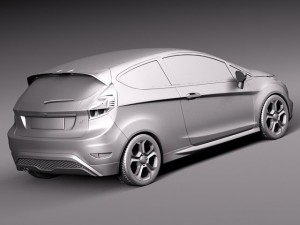 Fiesta 3-door ST 2013 3D Model