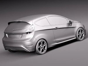 Fiesta 3-door ST 2013 3D Model
