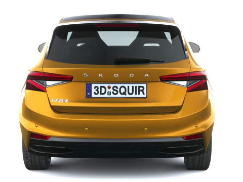 Skoda Fabia 2025 with Interior 3D Model