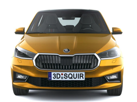 Skoda Fabia 2025 with Interior 3D Model