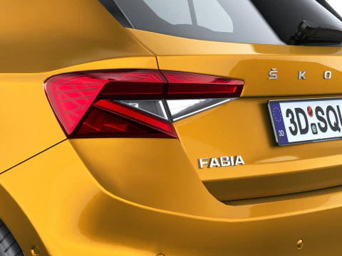 Skoda Fabia 2025 with Interior 3D Model