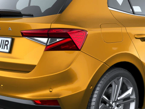 Skoda Fabia 2025 with Interior 3D Model