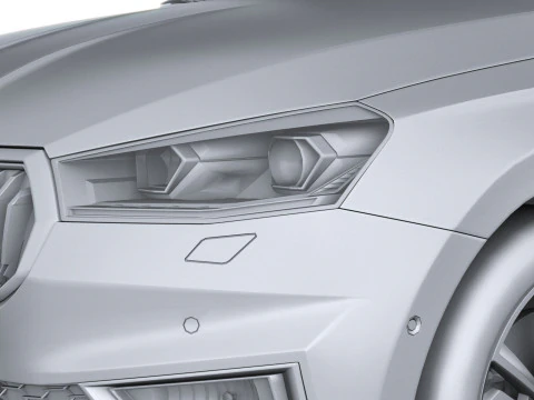 Skoda Fabia 2025 with Interior 3D Model