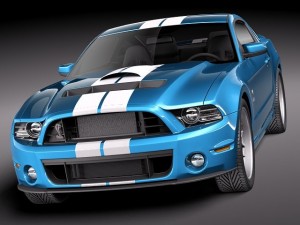 Mustang Caroll Shelby Cobra GT500 Tribute 3D Model
