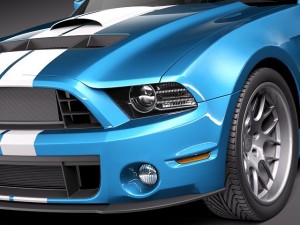 Mustang Caroll Shelby Cobra GT500 Tribute 3D Model
