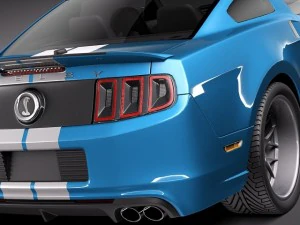 Mustang Caroll Shelby Cobra GT500 Tribute 3D Model