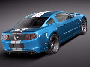 Mustang Caroll Shelby Cobra GT500 Tribute 3D Model
