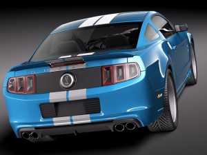 Mustang Caroll Shelby Cobra GT500 Tribute 3D Model