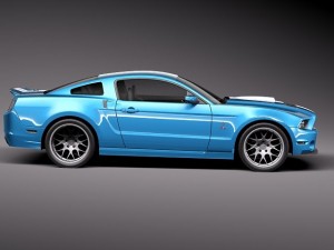 Mustang Caroll Shelby Cobra GT500 Tribute 3D Model