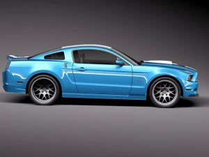 Mustang Caroll Shelby Cobra GT500 Tribute 3D Model
