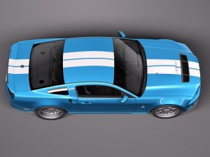 Mustang Caroll Shelby Cobra GT500 Tribute 3D Model