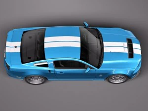 Mustang Caroll Shelby Cobra GT500 Tribute 3D Model