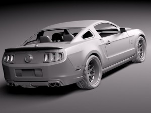 Mustang Caroll Shelby Cobra GT500 Tribute 3D Model