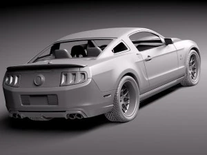 Mustang Caroll Shelby Cobra GT500 Tribute 3D Model