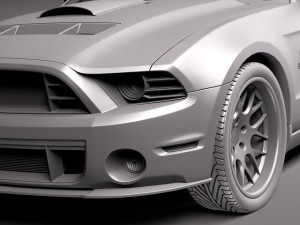 Mustang Caroll Shelby Cobra GT500 Tribute 3D Model