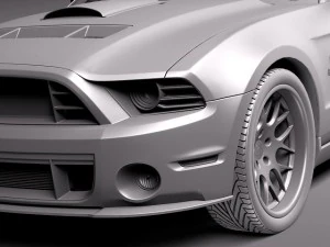 Mustang Caroll Shelby Cobra GT500 Tribute 3D Model