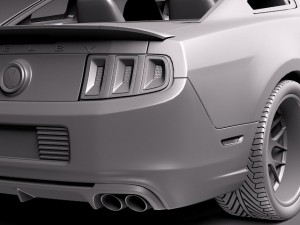 Mustang Caroll Shelby Cobra GT500 Tribute 3D Model
