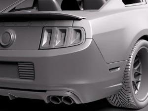 Mustang Caroll Shelby Cobra GT500 Tribute 3D Model