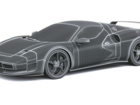 Ferrari SC40 2025 3D Model