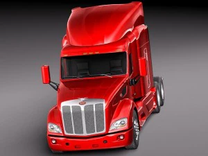Peterbilt 579 Semi Truck 2012 3D Model