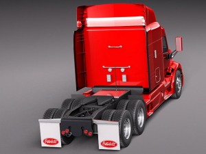 Peterbilt 579 Semi Truck 2012 3D Model