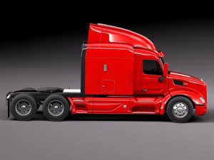 Peterbilt 579 Semi Truck 2012 3D Model