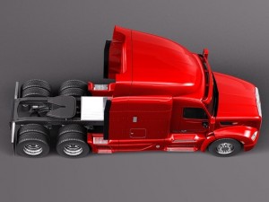 Peterbilt 579 Semi Truck 2012 3D Model