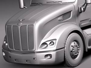 Peterbilt 579 Semi Truck 2012 3D Model