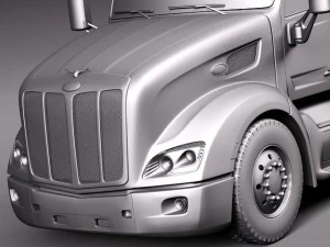 Peterbilt 579 Semi Truck 2012 3D Model