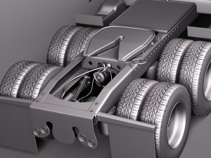 Peterbilt 579 Semi Truck 2012 3D Model