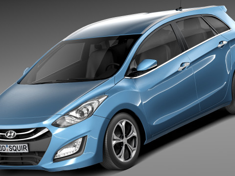 Hyundai I30 Wagon 2013 3D Model