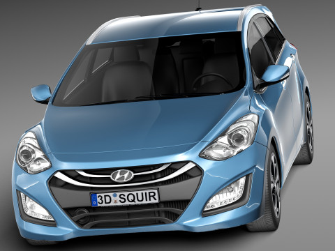 Hyundai I30 Wagon 2013 3D 模型