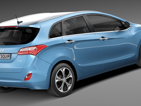 Hyundai I30 Wagon 2013 3D 模型
